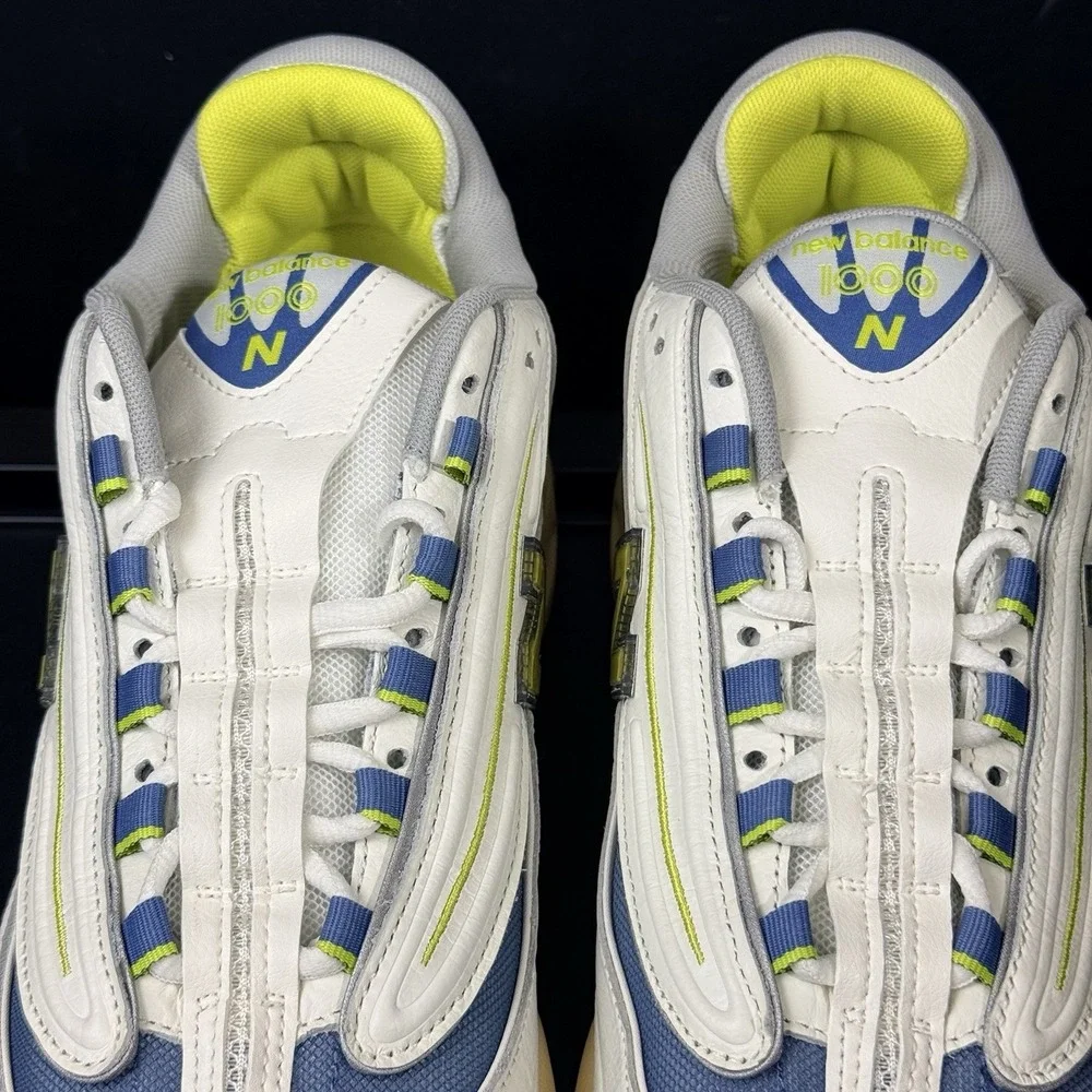 New Balance 1000 Mens Size 8.5 Shoes M1000CA‎ Sea Salt Heron Blue Sneaker White